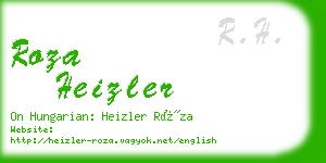 roza heizler business card